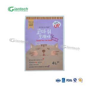 Custom Size Laminated Three Side Seal Pouch for Cat Litter