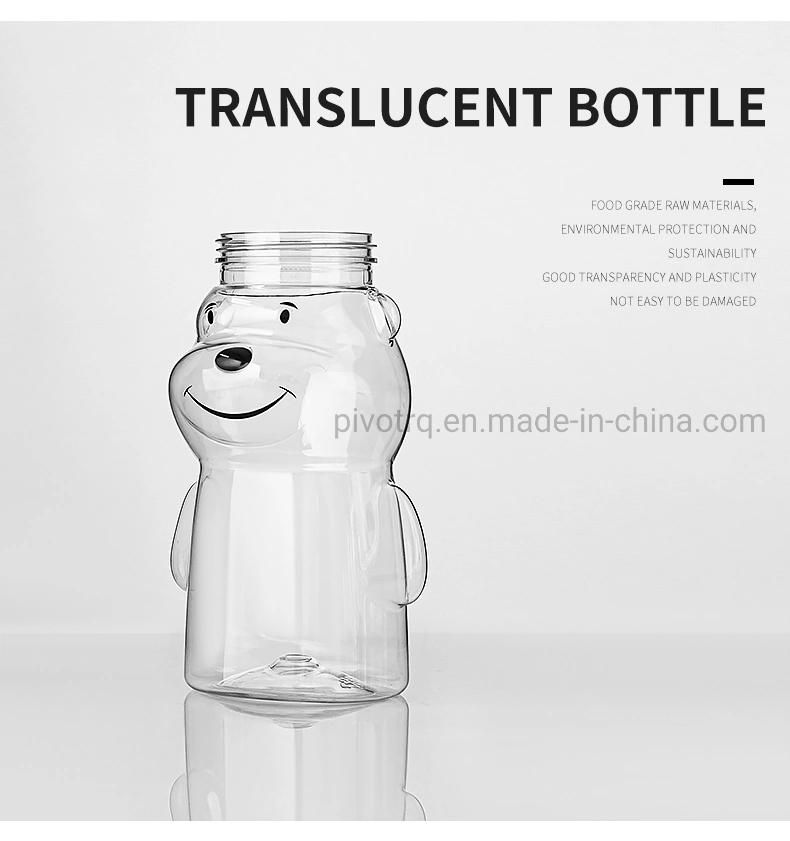 450ml Child Food Cartoon Bottle for Cookies Chocolates Snacks Packaging Food Grade Jar