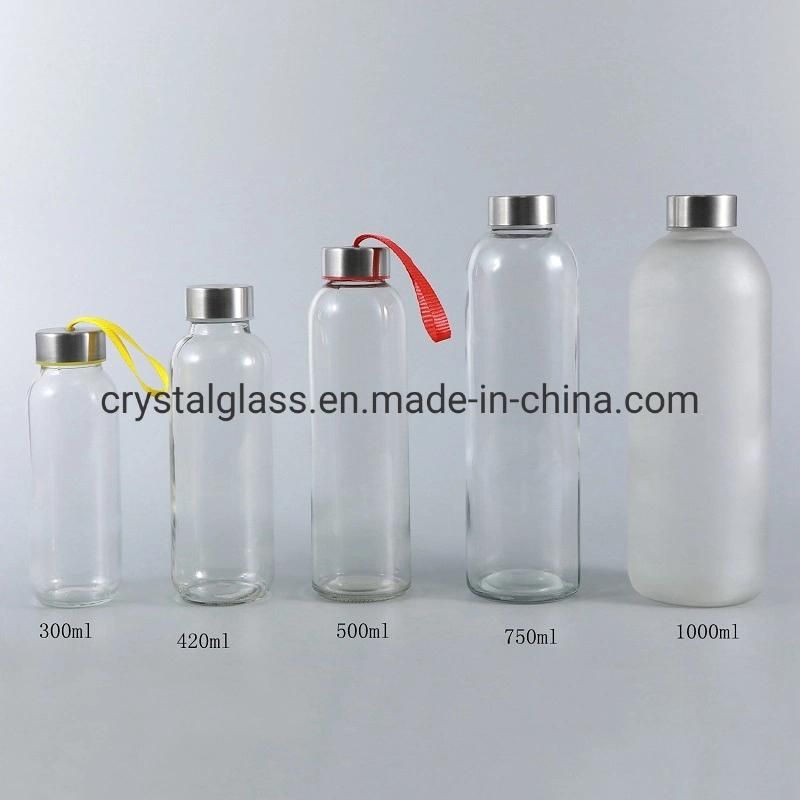 1000ml Water Drinks Glass Bottle with Screw Top 1L