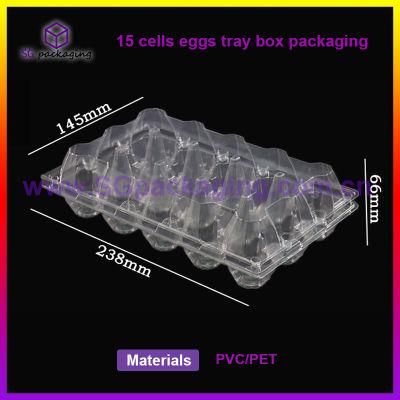 2/4/6/8/9/10/12/15/18/20/24/28/30 Hot Sell Retail Clear PVC Blister Packaging Plastic Egg Tray