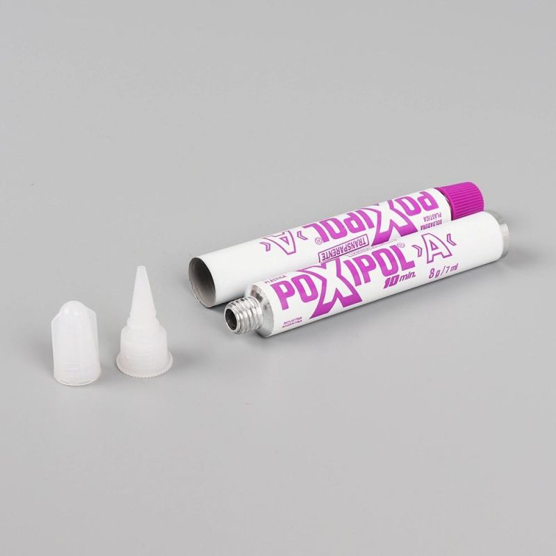 Squeezeable Empty Hair Color Aluminum Tube with Round Shape