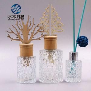 50ml 100ml 150ml Diamond Diffuser Glass Bottle with Christmas Tree Reeds