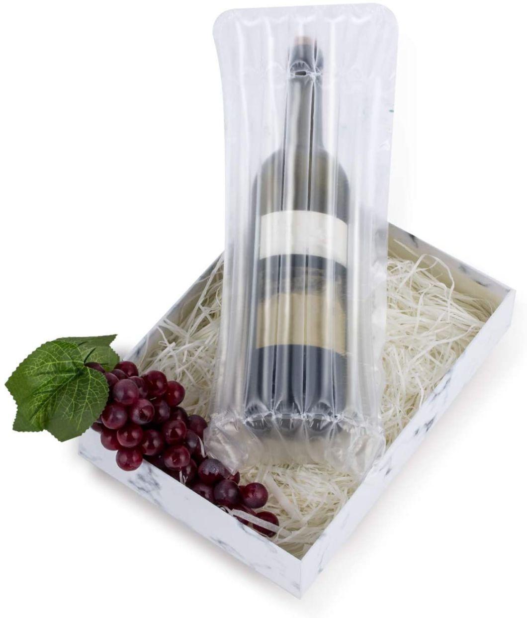 Inflatable Air Column Bags Cushion Wrap Packing for Triple Wine Bottles