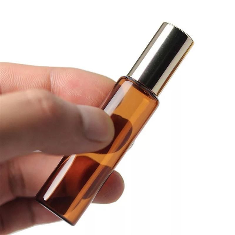 Amber Roller Ball Essential Oil Perfume Bottles 2.5ml 5ml 10ml Roll on Glass Bottles Roller Ball for Perfume Essential Oil Bottles