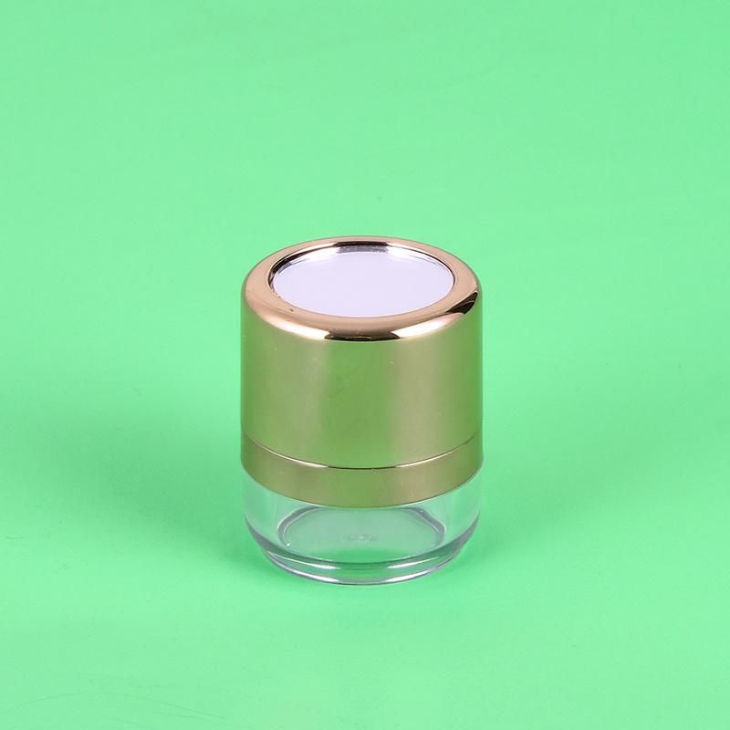 Hot Selling 10g Makeup Packaging Plastic Round Empty Loose Powder Jar Cosmetic Case