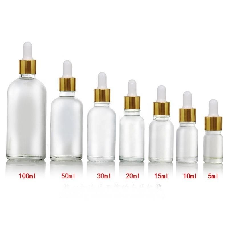 20ml 30ml 50ml Cosmetic Packaging Dropper Bottles for Essential Oil Glass