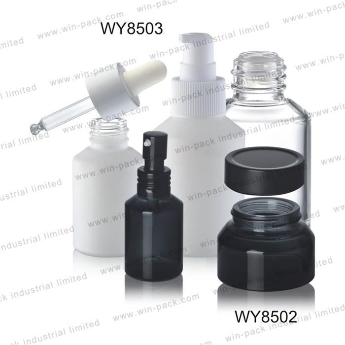 High Fashion New Design Luxury Cosmetic Packaging Bottle 60ml 120ml Glass Lotion Bottle