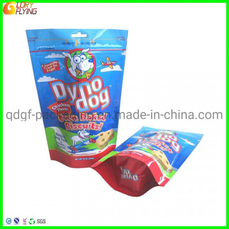 Customized Zipper Eco Friendly Food Packaging Plastic Food Bag for Dog, Birds