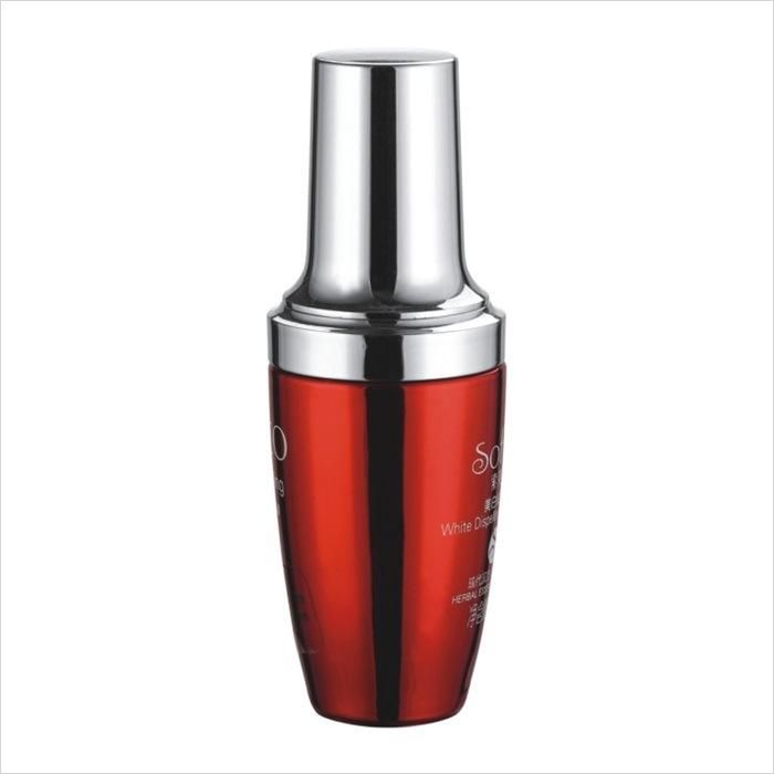 30ml Glass Essential Oil Sprayer Bottle Red Glass Bottles with Shiny Silver Aluminum Cap