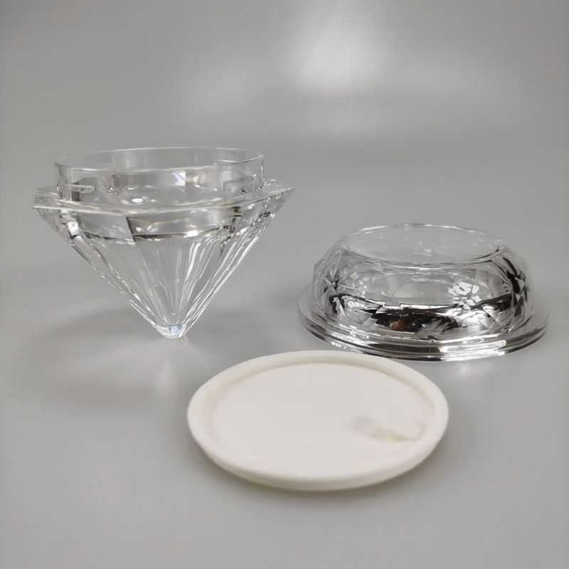 30g Luxury Transparent Acrylic Diamond Cream Jar for Eye Cream