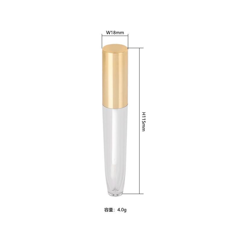 New Design Unique Gold Lip Gloss Wand Tubes Empty Lipgloss Tube Packaging Private Label for Makeup Packaging