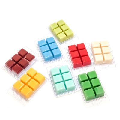 6 Cube Pet Clamshell Packaging Plastic Wax Melt Mold