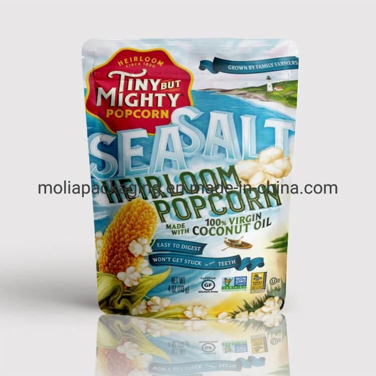 Aluminum Foil Zip-Lock Bags Stand up Pouch with Window Laminated Foil Doypack Coffee Tea Packaging Bags with Zipper