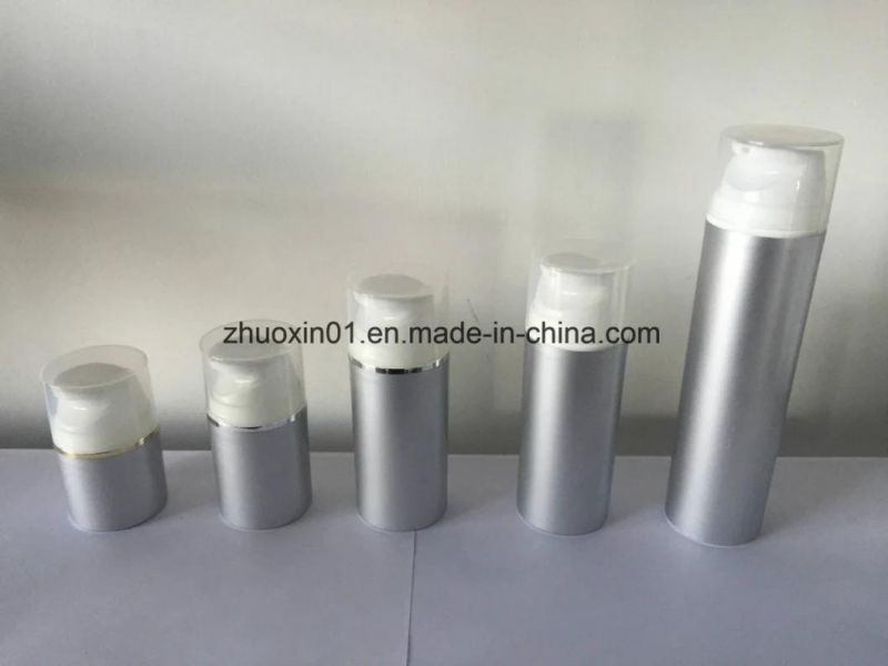 Silver UV Coating Plastic Material PP Cream Packaging Bottle