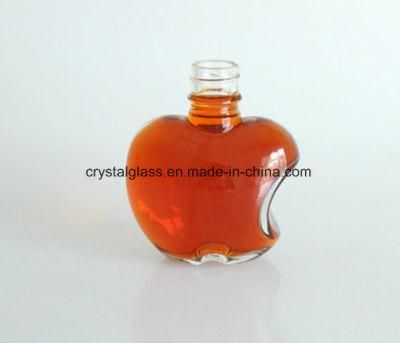 125ml Hige-End Apple Shape Glass Wine Bottle with Lid