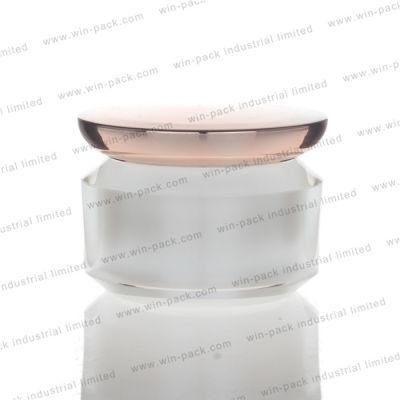 Unique Shape Facial Cream Plastic Acrylic Jar for Skin Care 15g 30g 50g