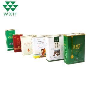 1L Empty Metal Can Food Grade Edible Oil Tin Can Walnut Oil Can