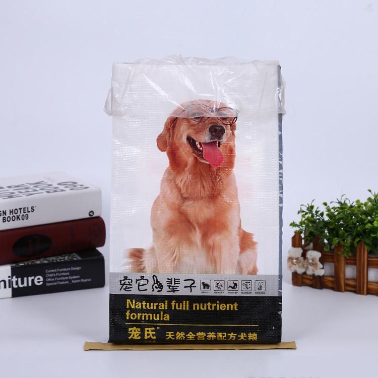 25kg 50kg Polypropylene Feed Plastic Pet Dog Food Bag for Packaging 20kg Fertilizer Package BOPP Bag Laminated PP Woven Bag