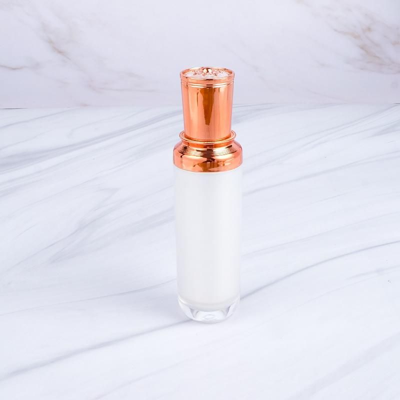 in Stock 100ml 120ml Luxury Design Empty Plastic Skincare Lotion Pump Packaging Cosmetic Bottles