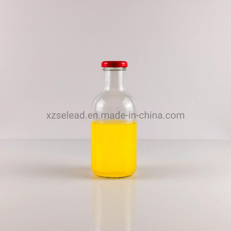 Customized Cold-Brew Bottle Milk Glass Beverage Bottle with Cap