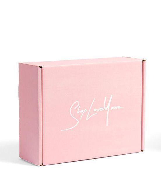 Hot Sales Pink Printing Corrugated Mailer Shipping Box for Courier Packing