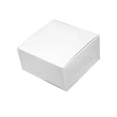 Disposable Candy Cake Food Packaging White Cardboard Paper Box