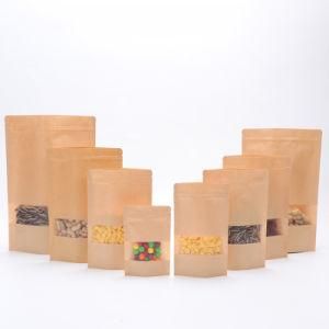 Tea/Coffee Packaging Retail Low Price Stand up Kraft Paper Bag Pouch with Ziplock