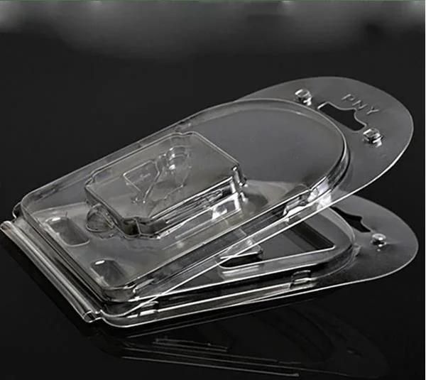 Custom clear PVC PET double blister folding plastic clamshell packaging