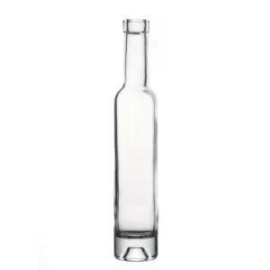 Glass Bottle Factory Transparent Empty Customize Crystal Thick-Bottom Round Glass Bottle for Liquor with Lids