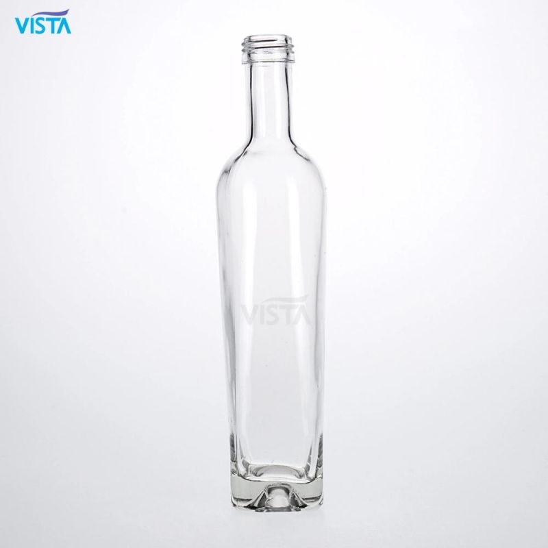 420ml Vodka High Flint Glass Bottle with Screw Cap