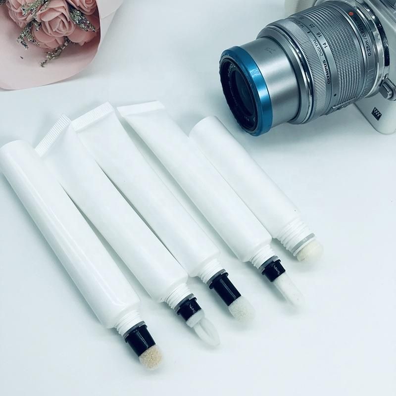 Cosmetic Tube with a Flock Tip at The End