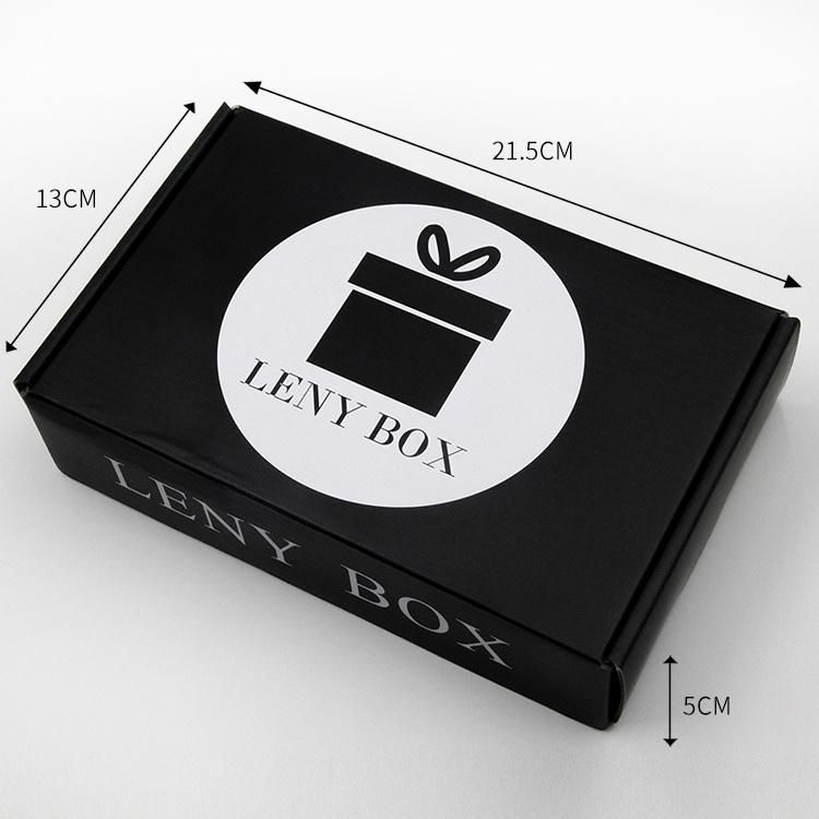 Wholesale Clothing Packaging Matt Black Shipping Box Custom Logo