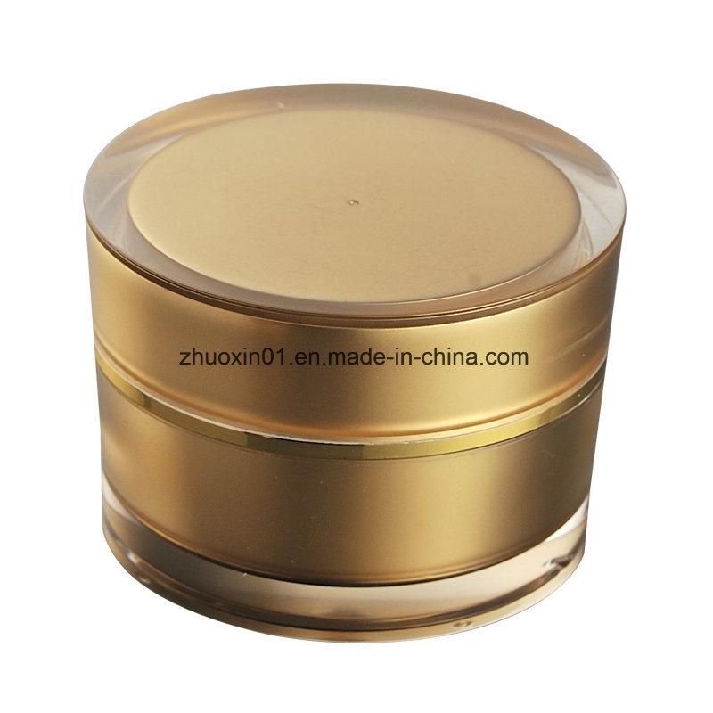 Plastic Cosmetic Packaging Cream Jar with Double Wall