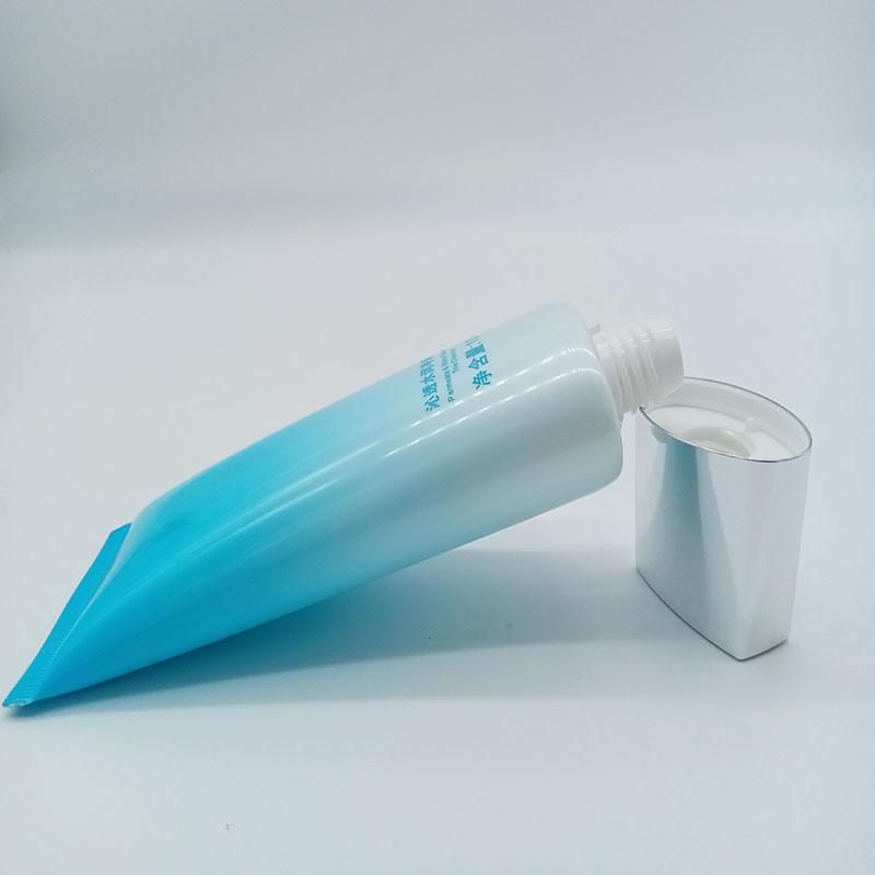 Cosmetic Cream Packaging Hand Cream Tube with Sliver Screw Cover