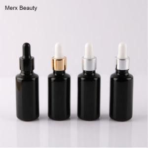 10ml, 15ml, 20ml, 30ml Black Glass Bottle with Dropper, Matt Black Glass Bottle, Dropper Bottle