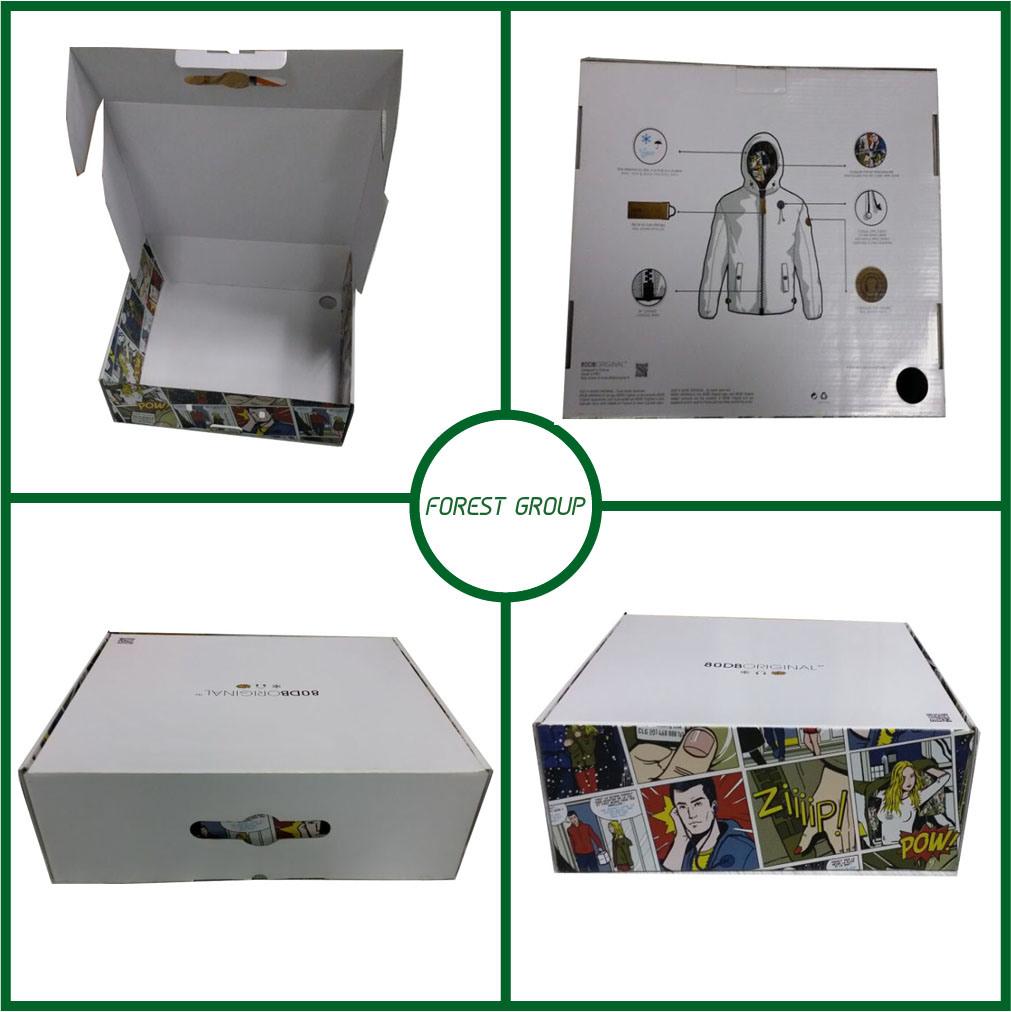 Easy Carry Wedding Dress Paper Packing Box with Handle