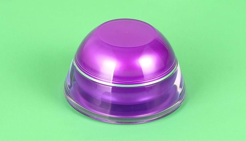 15g Elegant Purple Empty Plastic Acrylic Cream Jar for Skin Care Products