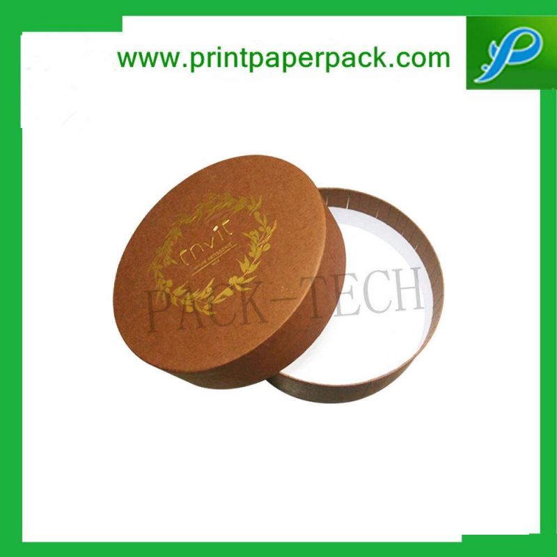 Customized Paper Round Tube Box Cosmetic Face Cream Paper Box Luxury Wine Box Tea Packaging Box