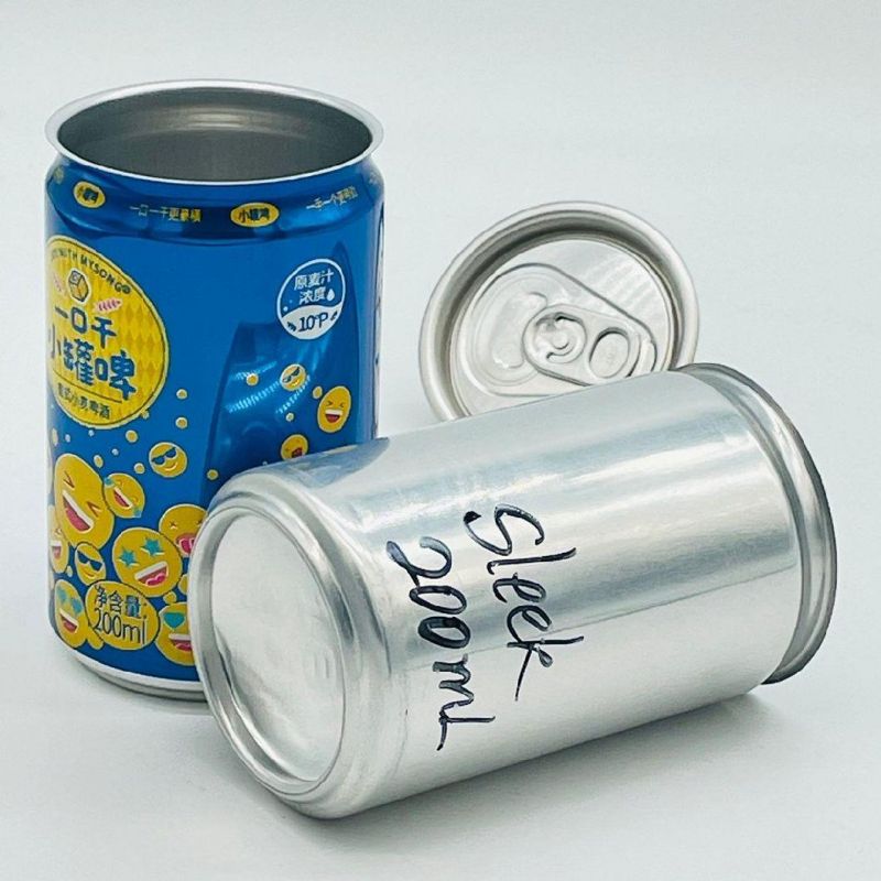 Slim 185ml Beer Cans with 200 Lids