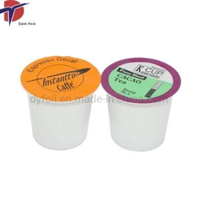 Disposable Printed Plastic Cup Sealing Aluminum Foil Lids