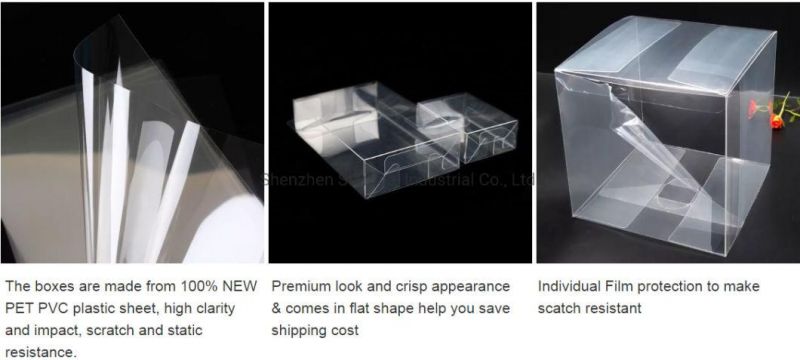 Customized Plastic PVC Transparent Clear Gift Packaging Box