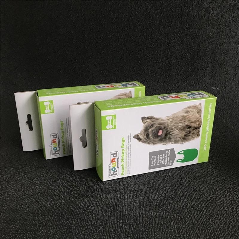 Customized printed hang hole paper box for packaging box