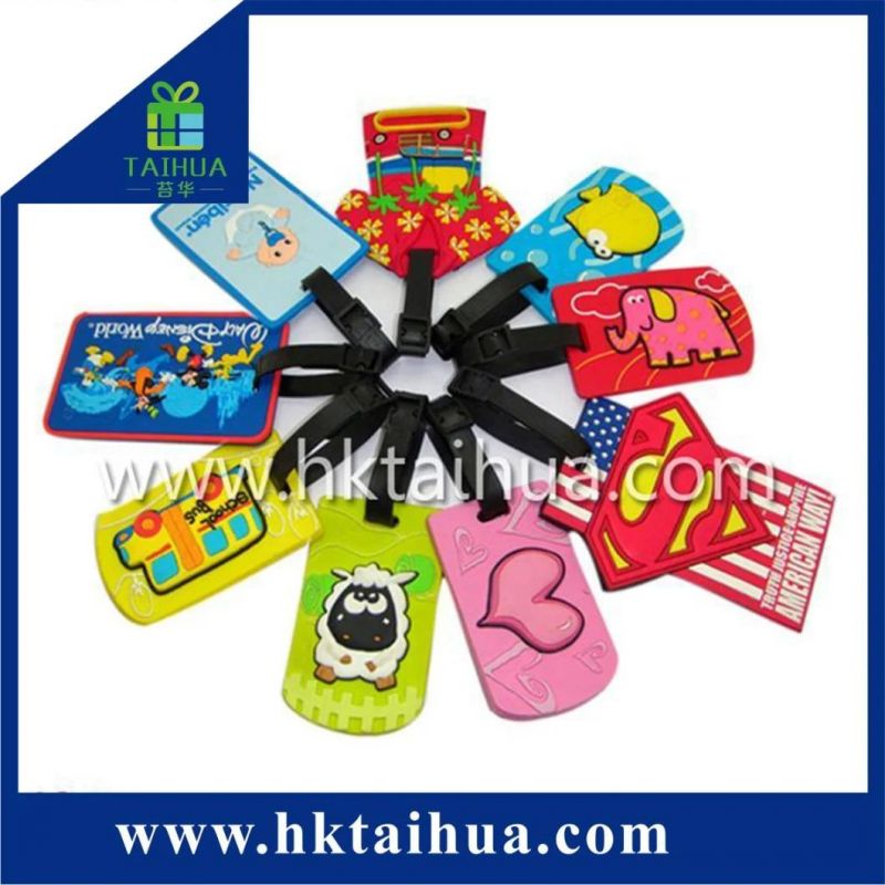 Factory Direct Stand Sale Customized Logo PVC Luggage Tag