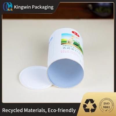 Factory Price Free Design Empty Round Paper Packaging Cylinder Aluminum Foil Tubes for Tea