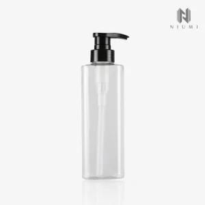 500ml Minimalist Clear Pet Bottle with External Screw Spring Pump High Quality Shampoo Bottle