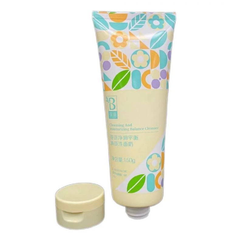 Flat Shape Eco-Friendly Sugarcane Material Matte Finishing Cosmetic Soft Touch Hand Cream Packaging Tube