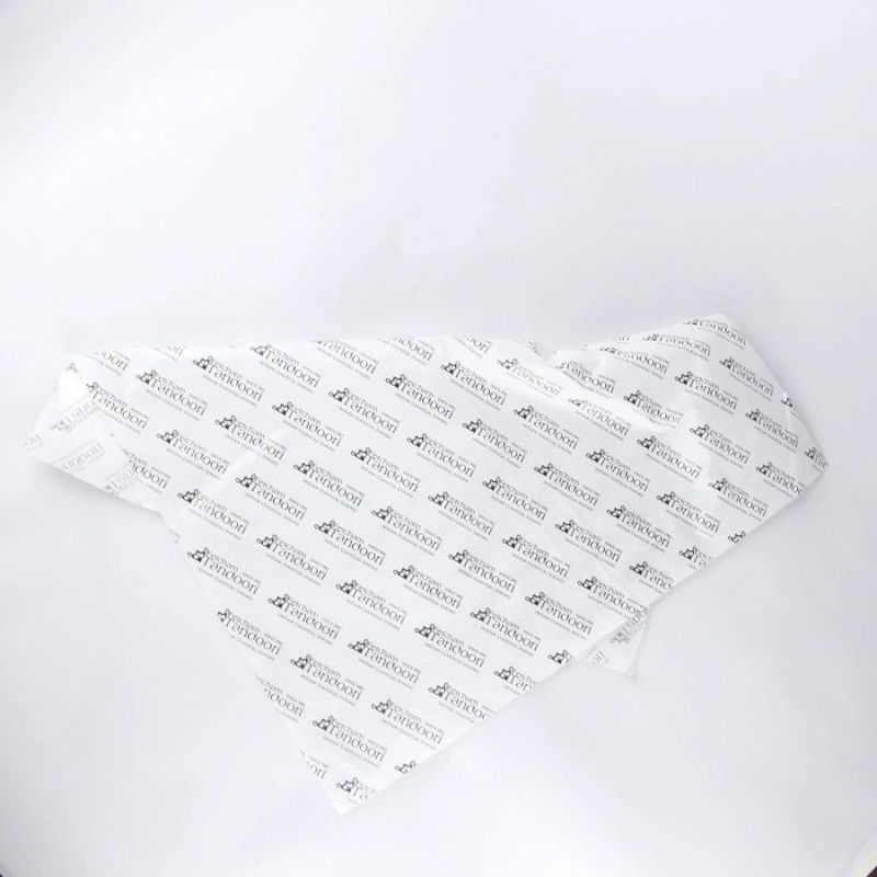 High Quality Letter Logo 17GSM 20*30" White Packing Wrapping Tissue Paper