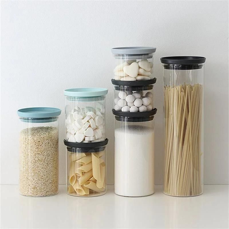 High Borosilicate Glass Food Storage Jar with PP Lid