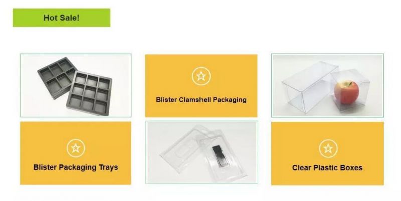 Colorful Printing Retail Plastic Clear Packaging Boxes