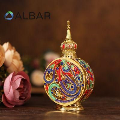 Zinc Alloy High Quality Attar Oud Perfume Bottles in Glass with Hollow Tube and Stick